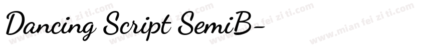 Dancing Script SemiB字体转换